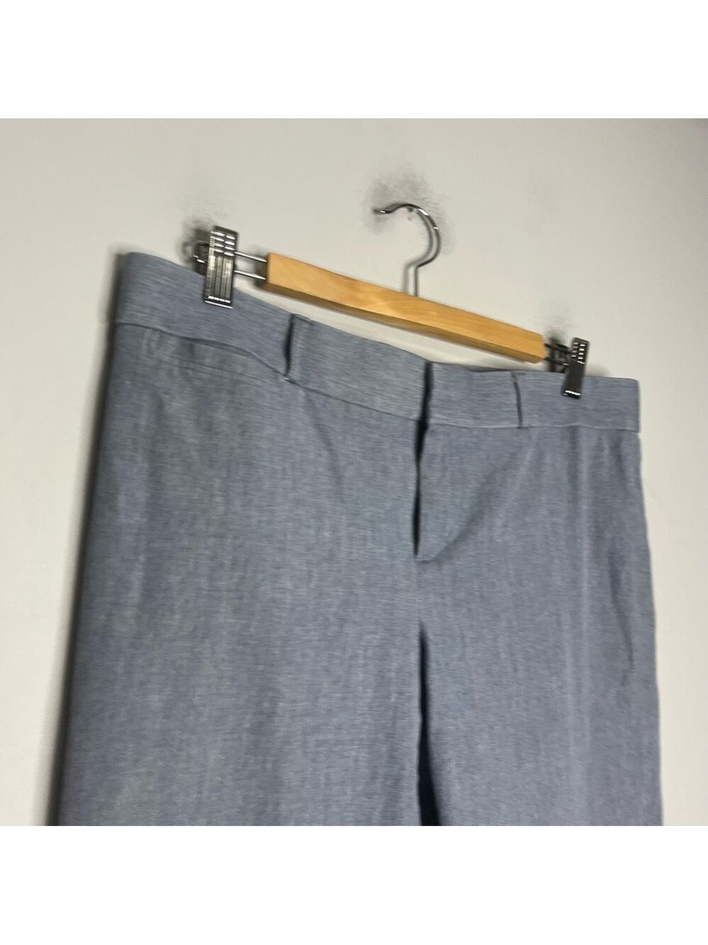 Banana Republic Sloan Fit Slim Cropped Grey/Blue Ankle Pants, size 10 - Picture 3 of 12
